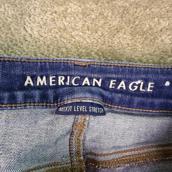 American Eagle Next Level Stretch Low Rise Jegging Crop Size 00 24x28 E799 - Picture 4 of 15